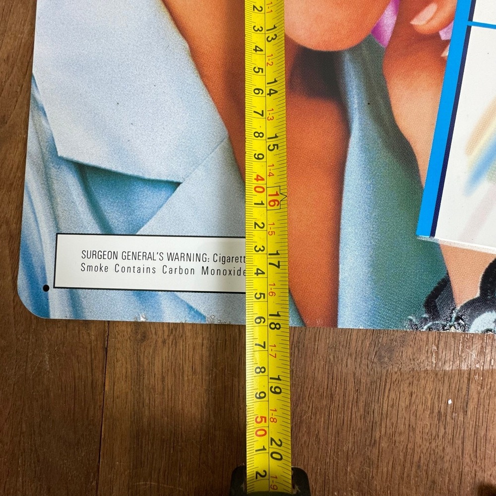 Vintage 1995 Misty Slim n Sassy Cigarette Metal Advertising Sign 20x14 90s Retro - Picture 8 of 10